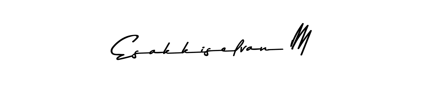 Design your own signature with our free online signature maker. With this signature software, you can create a handwritten (Asem Kandis PERSONAL USE) signature for name Esakkiselvan M. Esakkiselvan M signature style 9 images and pictures png