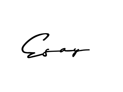 Esay stylish signature style. Best Handwritten Sign (Asem Kandis PERSONAL USE) for my name. Handwritten Signature Collection Ideas for my name Esay. Esay signature style 9 images and pictures png