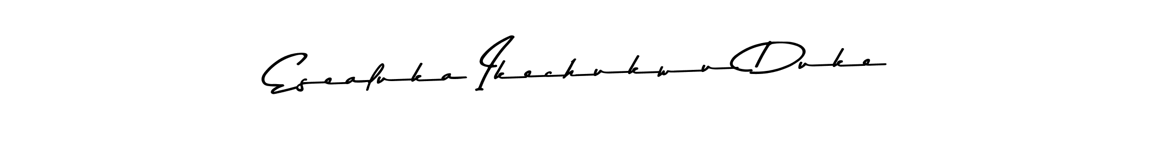 Make a beautiful signature design for name Esealuka Ikechukwu Duke. With this signature (Asem Kandis PERSONAL USE) style, you can create a handwritten signature for free. Esealuka Ikechukwu Duke signature style 9 images and pictures png