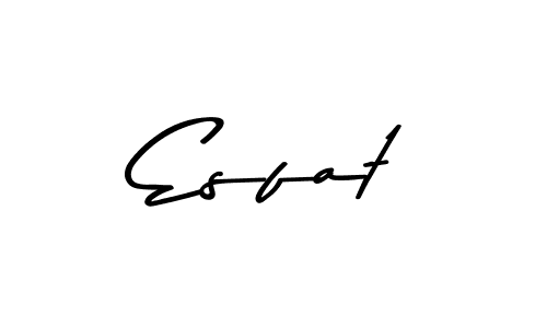 Asem Kandis PERSONAL USE is a professional signature style that is perfect for those who want to add a touch of class to their signature. It is also a great choice for those who want to make their signature more unique. Get Esfat name to fancy signature for free. Esfat signature style 9 images and pictures png