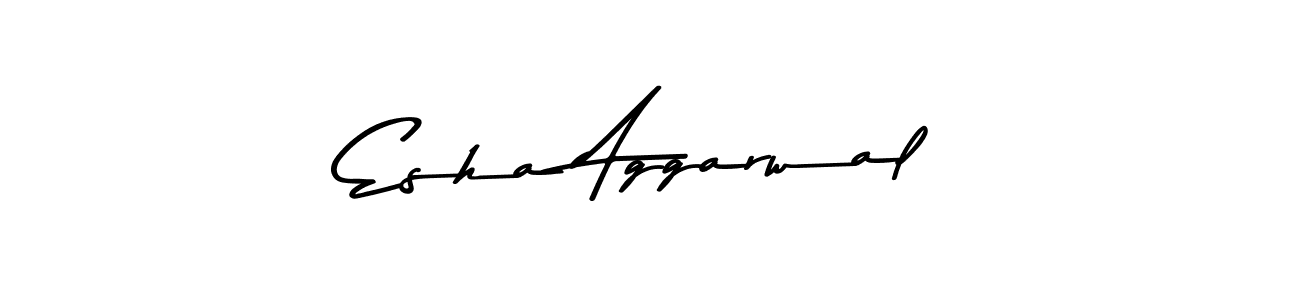 Create a beautiful signature design for name Esha Aggarwal. With this signature (Asem Kandis PERSONAL USE) fonts, you can make a handwritten signature for free. Esha Aggarwal signature style 9 images and pictures png