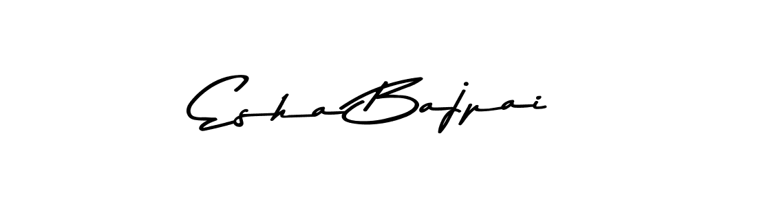Make a beautiful signature design for name Esha Bajpai. With this signature (Asem Kandis PERSONAL USE) style, you can create a handwritten signature for free. Esha Bajpai signature style 9 images and pictures png