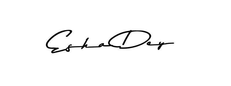 How to make Esha Dey name signature. Use Asem Kandis PERSONAL USE style for creating short signs online. This is the latest handwritten sign. Esha Dey signature style 9 images and pictures png