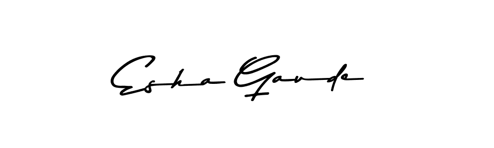 Design your own signature with our free online signature maker. With this signature software, you can create a handwritten (Asem Kandis PERSONAL USE) signature for name Esha Gaude. Esha Gaude signature style 9 images and pictures png