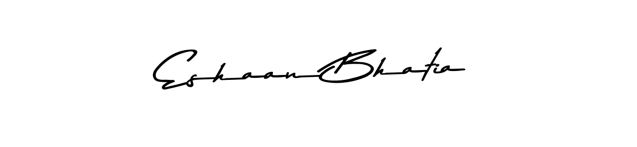 Create a beautiful signature design for name Eshaan Bhatia. With this signature (Asem Kandis PERSONAL USE) fonts, you can make a handwritten signature for free. Eshaan Bhatia signature style 9 images and pictures png