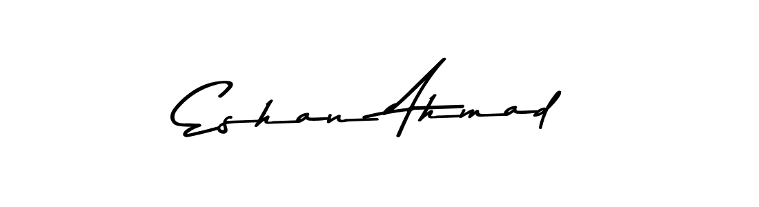 Create a beautiful signature design for name Eshan Ahmad. With this signature (Asem Kandis PERSONAL USE) fonts, you can make a handwritten signature for free. Eshan Ahmad signature style 9 images and pictures png