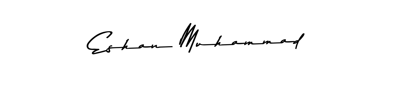 Use a signature maker to create a handwritten signature online. With this signature software, you can design (Asem Kandis PERSONAL USE) your own signature for name Eshan Muhammad. Eshan Muhammad signature style 9 images and pictures png