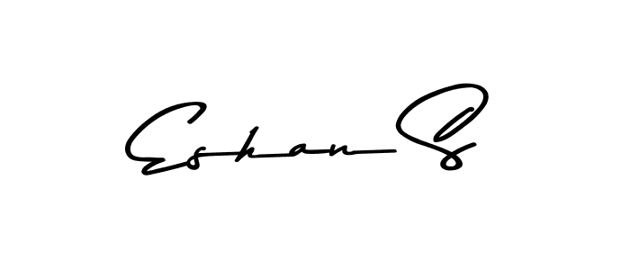 Create a beautiful signature design for name Eshan S. With this signature (Asem Kandis PERSONAL USE) fonts, you can make a handwritten signature for free. Eshan S signature style 9 images and pictures png