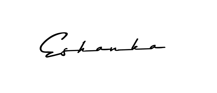 Also we have Eshanka name is the best signature style. Create professional handwritten signature collection using Asem Kandis PERSONAL USE autograph style. Eshanka signature style 9 images and pictures png