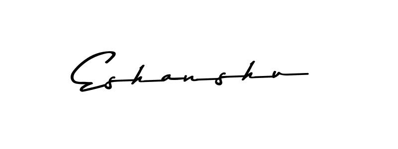 How to make Eshanshu name signature. Use Asem Kandis PERSONAL USE style for creating short signs online. This is the latest handwritten sign. Eshanshu signature style 9 images and pictures png