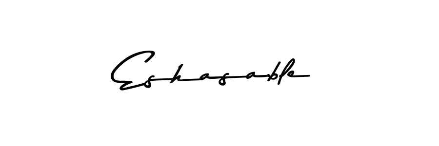 Similarly Asem Kandis PERSONAL USE is the best handwritten signature design. Signature creator online .You can use it as an online autograph creator for name Eshasable. Eshasable signature style 9 images and pictures png