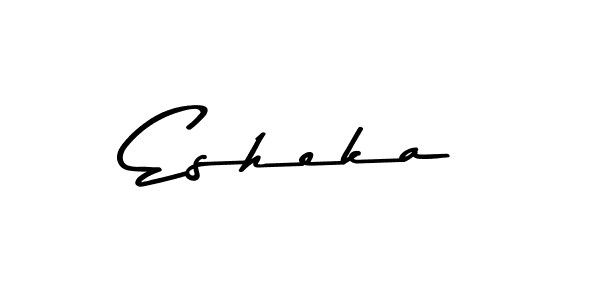 Create a beautiful signature design for name Esheka. With this signature (Asem Kandis PERSONAL USE) fonts, you can make a handwritten signature for free. Esheka signature style 9 images and pictures png