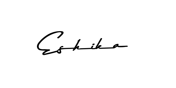 Eshika stylish signature style. Best Handwritten Sign (Asem Kandis PERSONAL USE) for my name. Handwritten Signature Collection Ideas for my name Eshika. Eshika signature style 9 images and pictures png