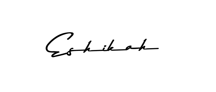 The best way (Asem Kandis PERSONAL USE) to make a short signature is to pick only two or three words in your name. The name Eshikah include a total of six letters. For converting this name. Eshikah signature style 9 images and pictures png