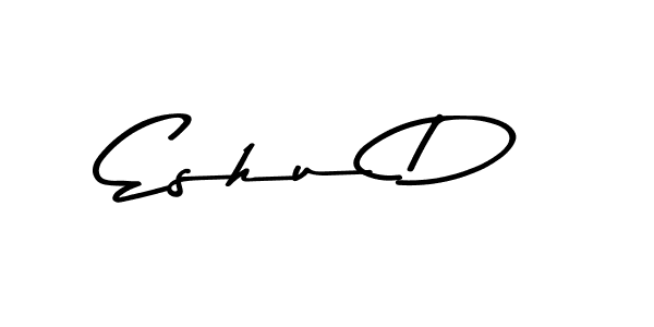 Also we have Eshu D name is the best signature style. Create professional handwritten signature collection using Asem Kandis PERSONAL USE autograph style. Eshu D signature style 9 images and pictures png