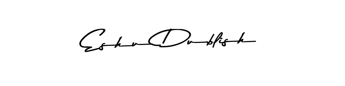 if you are searching for the best signature style for your name Eshu Dublish. so please give up your signature search. here we have designed multiple signature styles  using Asem Kandis PERSONAL USE. Eshu Dublish signature style 9 images and pictures png