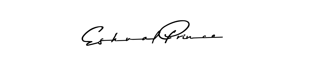 How to make Eshual Prince name signature. Use Asem Kandis PERSONAL USE style for creating short signs online. This is the latest handwritten sign. Eshual Prince signature style 9 images and pictures png