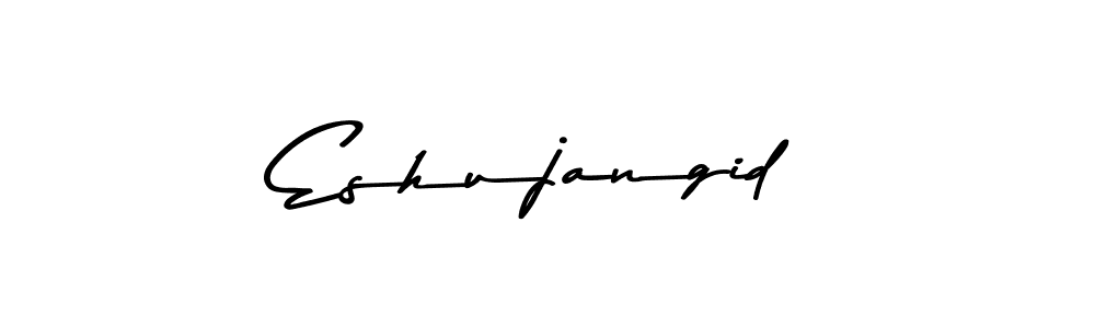 Similarly Asem Kandis PERSONAL USE is the best handwritten signature design. Signature creator online .You can use it as an online autograph creator for name Eshujangid. Eshujangid signature style 9 images and pictures png