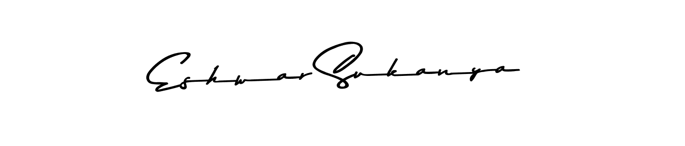 How to make Eshwar Sukanya signature? Asem Kandis PERSONAL USE is a professional autograph style. Create handwritten signature for Eshwar Sukanya name. Eshwar Sukanya signature style 9 images and pictures png