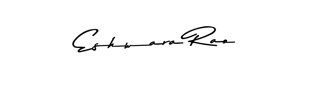 How to make Eshwara Rao name signature. Use Asem Kandis PERSONAL USE style for creating short signs online. This is the latest handwritten sign. Eshwara Rao signature style 9 images and pictures png