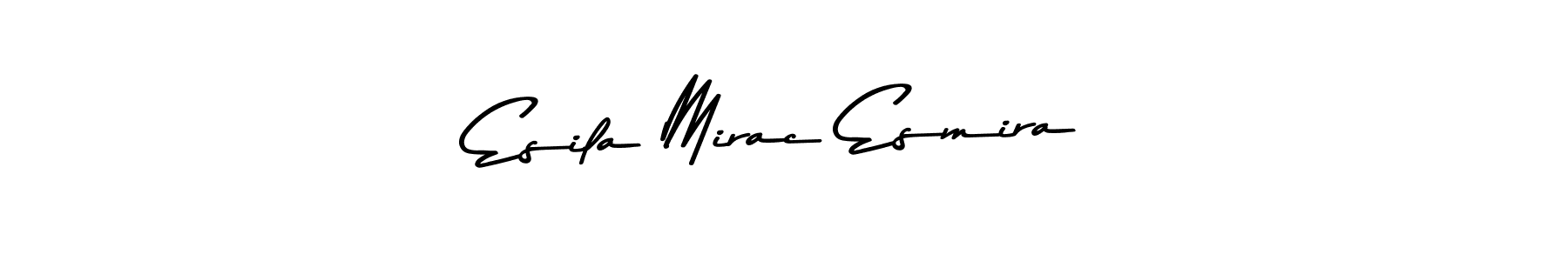 Also You can easily find your signature by using the search form. We will create Esila Mirac Esmira name handwritten signature images for you free of cost using Asem Kandis PERSONAL USE sign style. Esila Mirac Esmira signature style 9 images and pictures png