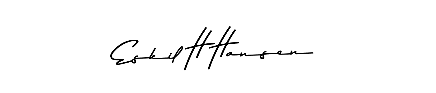 Similarly Asem Kandis PERSONAL USE is the best handwritten signature design. Signature creator online .You can use it as an online autograph creator for name Eskil H Hansen. Eskil H Hansen signature style 9 images and pictures png