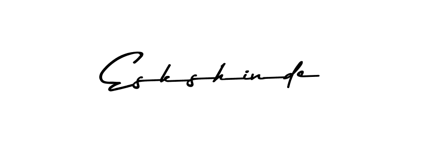 Create a beautiful signature design for name Eskshinde. With this signature (Asem Kandis PERSONAL USE) fonts, you can make a handwritten signature for free. Eskshinde signature style 9 images and pictures png