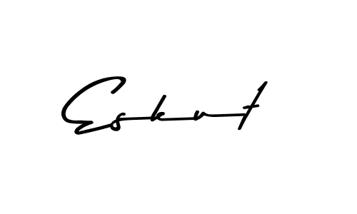 Design your own signature with our free online signature maker. With this signature software, you can create a handwritten (Asem Kandis PERSONAL USE) signature for name Eskut. Eskut signature style 9 images and pictures png