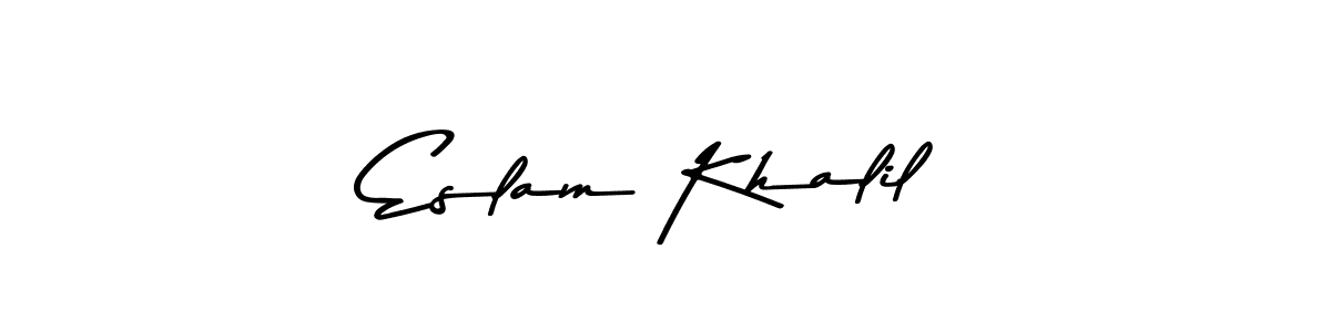 Also You can easily find your signature by using the search form. We will create Eslam Khalil name handwritten signature images for you free of cost using Asem Kandis PERSONAL USE sign style. Eslam Khalil signature style 9 images and pictures png