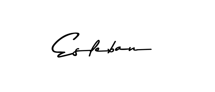 Esleban stylish signature style. Best Handwritten Sign (Asem Kandis PERSONAL USE) for my name. Handwritten Signature Collection Ideas for my name Esleban. Esleban signature style 9 images and pictures png