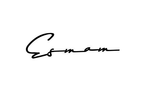 How to make Esmam signature? Asem Kandis PERSONAL USE is a professional autograph style. Create handwritten signature for Esmam name. Esmam signature style 9 images and pictures png