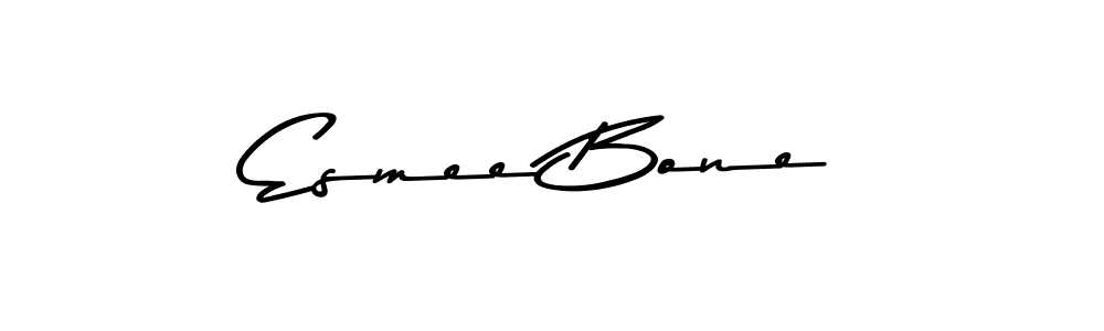 Make a beautiful signature design for name Esmee Bone. With this signature (Asem Kandis PERSONAL USE) style, you can create a handwritten signature for free. Esmee Bone signature style 9 images and pictures png