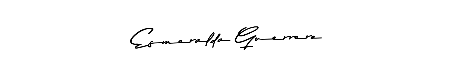 Make a beautiful signature design for name Esmeralda Guerrero. With this signature (Asem Kandis PERSONAL USE) style, you can create a handwritten signature for free. Esmeralda Guerrero signature style 9 images and pictures png