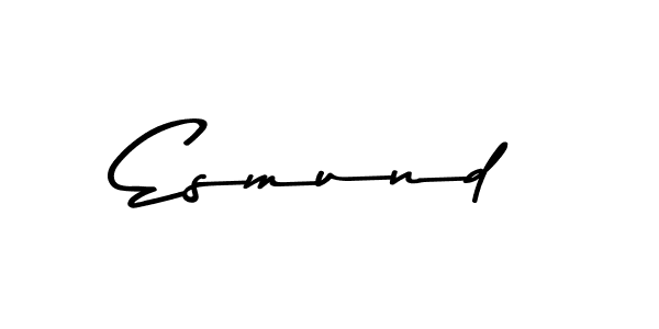 Make a beautiful signature design for name Esmund. With this signature (Asem Kandis PERSONAL USE) style, you can create a handwritten signature for free. Esmund signature style 9 images and pictures png