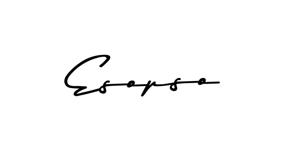 How to Draw Esopso signature style? Asem Kandis PERSONAL USE is a latest design signature styles for name Esopso. Esopso signature style 9 images and pictures png