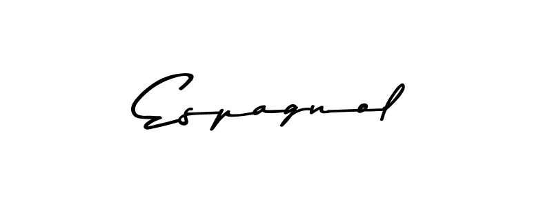 Design your own signature with our free online signature maker. With this signature software, you can create a handwritten (Asem Kandis PERSONAL USE) signature for name Espagnol. Espagnol signature style 9 images and pictures png