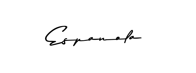 How to make Espanola signature? Asem Kandis PERSONAL USE is a professional autograph style. Create handwritten signature for Espanola name. Espanola signature style 9 images and pictures png