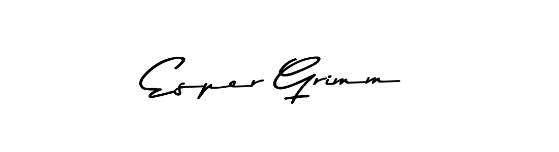 Use a signature maker to create a handwritten signature online. With this signature software, you can design (Asem Kandis PERSONAL USE) your own signature for name Esper Grimm. Esper Grimm signature style 9 images and pictures png