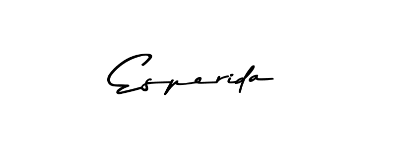 Create a beautiful signature design for name Esperida. With this signature (Asem Kandis PERSONAL USE) fonts, you can make a handwritten signature for free. Esperida signature style 9 images and pictures png