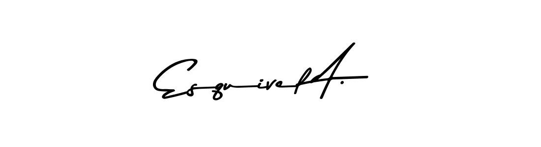 You should practise on your own different ways (Asem Kandis PERSONAL USE) to write your name (Esquivel A.) in signature. don't let someone else do it for you. Esquivel A. signature style 9 images and pictures png