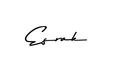 Create a beautiful signature design for name Esrak. With this signature (Asem Kandis PERSONAL USE) fonts, you can make a handwritten signature for free. Esrak signature style 9 images and pictures png