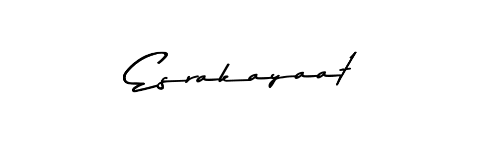 How to make Esrakayaat name signature. Use Asem Kandis PERSONAL USE style for creating short signs online. This is the latest handwritten sign. Esrakayaat signature style 9 images and pictures png