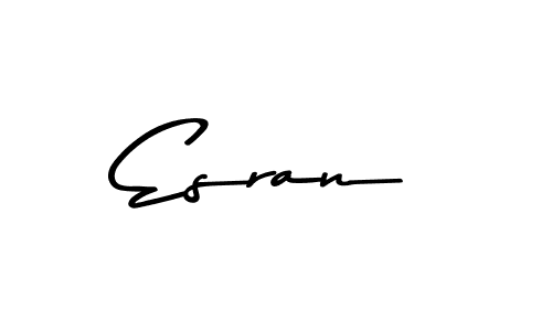 Make a beautiful signature design for name Esran. With this signature (Asem Kandis PERSONAL USE) style, you can create a handwritten signature for free. Esran signature style 9 images and pictures png