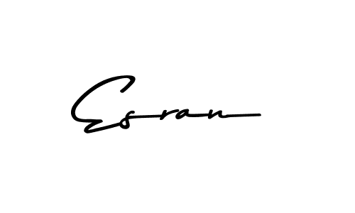 Make a beautiful signature design for name Esran. With this signature (Asem Kandis PERSONAL USE) style, you can create a handwritten signature for free. Esran signature style 9 images and pictures png