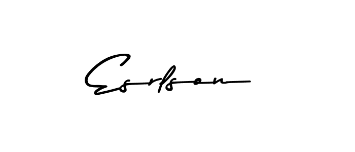 Asem Kandis PERSONAL USE is a professional signature style that is perfect for those who want to add a touch of class to their signature. It is also a great choice for those who want to make their signature more unique. Get Esrlson name to fancy signature for free. Esrlson signature style 9 images and pictures png