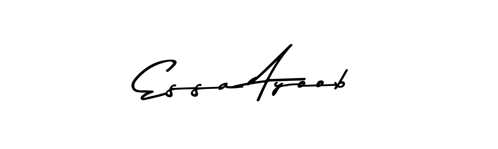 Make a beautiful signature design for name Essa Ayoob. With this signature (Asem Kandis PERSONAL USE) style, you can create a handwritten signature for free. Essa Ayoob signature style 9 images and pictures png