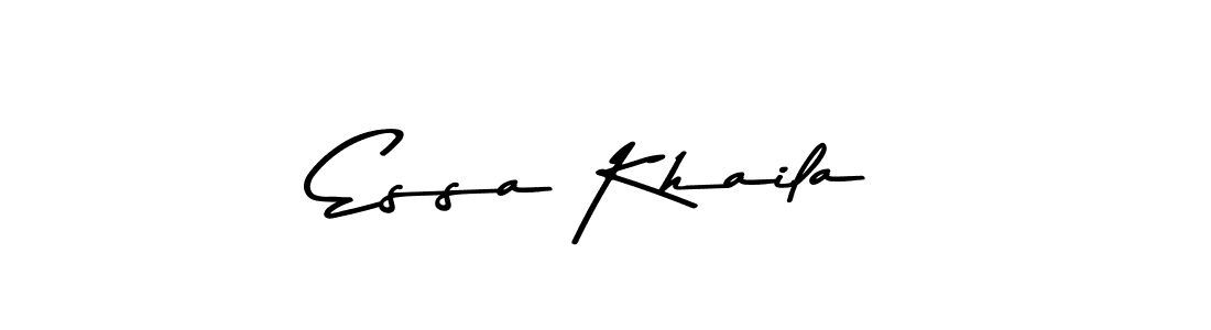 Also You can easily find your signature by using the search form. We will create Essa Khaila name handwritten signature images for you free of cost using Asem Kandis PERSONAL USE sign style. Essa Khaila signature style 9 images and pictures png