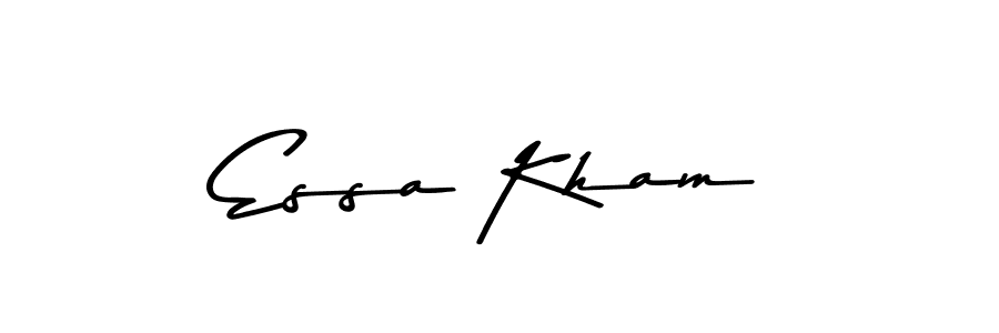 Make a beautiful signature design for name Essa Kham. Use this online signature maker to create a handwritten signature for free. Essa Kham signature style 9 images and pictures png