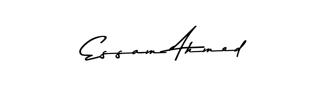 Make a beautiful signature design for name Essam Ahmed. With this signature (Asem Kandis PERSONAL USE) style, you can create a handwritten signature for free. Essam Ahmed signature style 9 images and pictures png