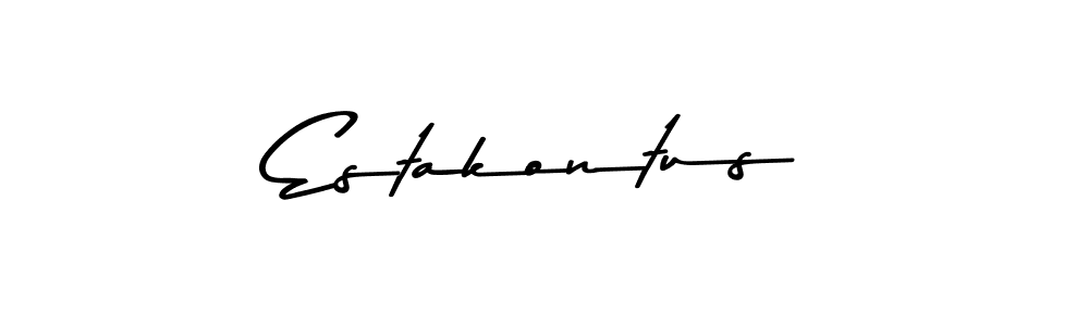 Here are the top 10 professional signature styles for the name Estakontus. These are the best autograph styles you can use for your name. Estakontus signature style 9 images and pictures png